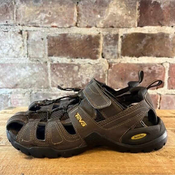 Teva Men’s Forebay Fisherman Sandal Brown (1001116) Sz 8 - Picture 4 of 11